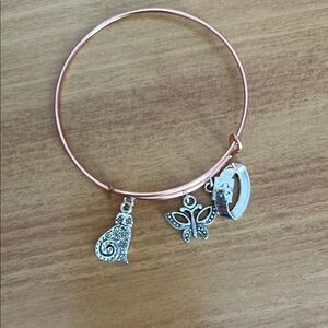 Rose Gold Charm Bracelet with Nurse hat